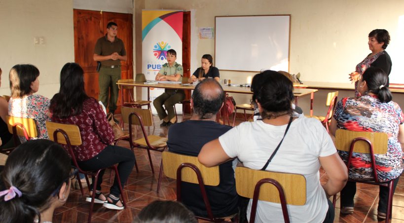JUNTAS DE VECINOS DEL SECTOR SAN MARTIN NORTE DE RENGO SE REÚNEN CON CARABINEROS Y SEGURIDAD PÚBLICA