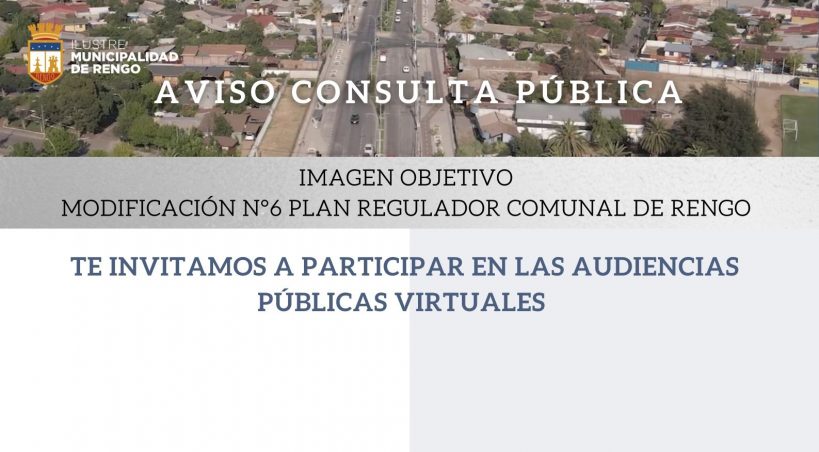 EXPOSICIÓN IMAGEN OBJETIVO MODIFICACIÓN N°6 AL Plan Regulador Comunal