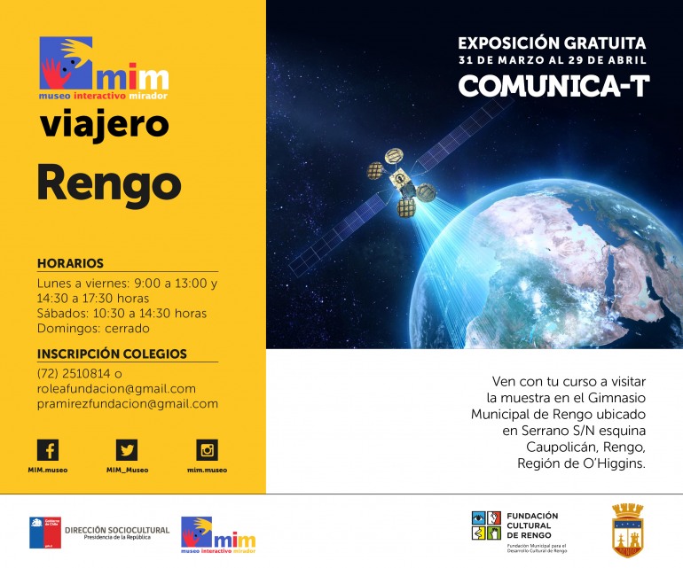MUSEO INTERACTIVO MIRADOR ESTARA EN RENGO DURANTE UN MES